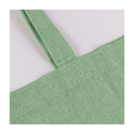 Recycelte Fairtrade-Baumwolltasche mit langen Henkeln, 120 g/m2 farbe grün erste Ansicht