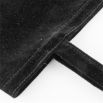 Samttasche als Werbeartikel mit passenden langen Henkeln, 280 g/m2 farbe schwarz fünfte Ansicht