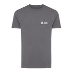T-Shirt aus Mix aus organischer Baumwolle, 180 g/m2, Iqoniq Bryce farbe grau Ansicht mit Druckbereich