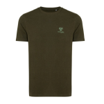 T-Shirt aus Mix aus organischer Baumwolle, 180 g/m2, Iqoniq Bryce farbe khaki Ansicht mit Logo