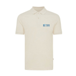 Poloshirt aus Bio-Baumwoll-Piqué, 220 g/m², Iqoniq Yosemite farbe champagner Ansicht mit Druckbereich