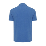 Poloshirt aus Bio-Baumwoll-Piqué, 220 g/m², Iqoniq Yosemite farbe blau mamoriert zweite Ansicht