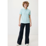 Poloshirt aus Bio-Baumwoll-Piqué, 220 g/m², Iqoniq Yosemite farbe mintgrün Ansicht mit Modell