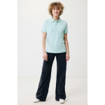 Poloshirt aus Bio-Baumwoll-Piqué, 220 g/m², Iqoniq Yosemite farbe mintgrün zweite Ansicht mit Modell