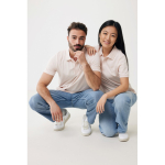 Poloshirt aus Bio-Baumwoll-Piqué, 220 g/m², Iqoniq Yosemite farbe hellrosa zweite Ansicht mit Modell