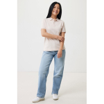 Poloshirt aus Bio-Baumwoll-Piqué, 220 g/m², Iqoniq Yosemite farbe hellrosa dritte Ansicht mit Modell