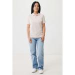 Poloshirt aus Bio-Baumwoll-Piqué, 220 g/m², Iqoniq Yosemite farbe hellrosa vierte Ansicht mit Modell