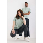 Poloshirt aus Öko-Baumwoll-Piqué, 220 g/m2, Iqoniq Yosemite farbe olivgrün Ansicht mit Modell