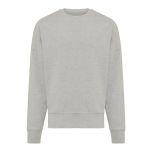 Sweatshirt Oversize aus Öko-Baumwolle, 340 g/m2, Iqoniq Kruger farbe hellgrau
