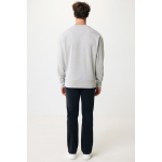 Sweatshirt Oversize aus Öko-Baumwolle, 340 g/m2, Iqoniq Kruger farbe hellgrau vierte Ansicht mit Modell