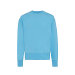 Sweatshirt Oversize aus Öko-Baumwolle, 340 g/m2, Iqoniq Kruger farbe cyan-blau