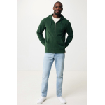 Sweatshirt aus Öko-Baumwolle, 340 g/m2, Iqoniq Abisco farbe waldgrün Ansicht mit Modell