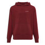Sweatshirt aus Öko-Baumwolle regular fit 340 g/m2 Iqoniq farbe bordeaux Ansicht mit Logo