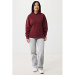 Sweatshirt aus Öko-Baumwolle regular fit 340 g/m2 Iqoniq farbe bordeaux dritte Ansicht mit Modell