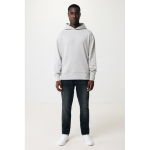 Sweatshirt aus Öko-Baumwolle regular fit 340 g/m2 Iqoniq farbe hellgrau zweite Ansicht mit Modell