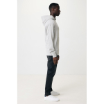 Sweatshirt aus Öko-Baumwolle regular fit 340 g/m2 Iqoniq farbe hellgrau dritte Ansicht mit Modell