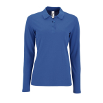 Langarm-Damen-Poloshirt aus Baumwolle, 180 g/m2, SOL'S Perfect dritte Ansicht