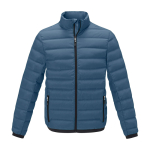 Herren-Daunenjacke aus Polyester, 164 g/m2, Elevate Life farbe cyan-blau zweite Vorderansicht