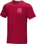 Herren T-Shirt aus Bio-Baumwolle, 160 g/m², Elevate NXT farbe rot Ansicht mit Siebdruck