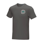 Herren T-Shirt aus Bio-Baumwolle, 160 g/m², Elevate NXT farbe dunkelgrau Ansicht mit Siebdruck