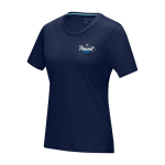 Damen T-Shirt aus Bio-Baumwolle GOTS, 160 g/m2, Elevate NXT farbe marineblau Ansicht mit Siebdruck