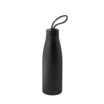 Trinkflasche aus recyceltem Edelstahl mit gemustertem Griff, 710 ml farbe schwarz