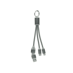 2-in-1-Schlüsselanhänger inkl. Ladekabel mit 3 Anschlüssen