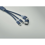 2-in-1-Schlüsselanhänger inkl. Ladekabel mit 3 Anschlüssen
