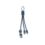 2-in-1-Schlüsselanhänger inkl. Ladekabel mit 3 Anschlüssen