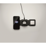 Faltbare kabellose Ladestation aus ABS mit 3 Ladepunkten, 15 W farbe schwarz siebtes Detailbild