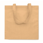 Einfarbige Tasche aus RPET Non-Woven mit langen Henkeln, 80 g/m2 farbe elfenbeinfarben zweite Ansicht