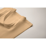 Einfarbige Tasche aus RPET Non-Woven mit langen Henkeln, 80 g/m2 farbe elfenbeinfarben drittes Detailbild