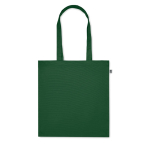 Öko-Baumwolltasche mit langen Henkeln und Bodenfalte, 220 g/m2