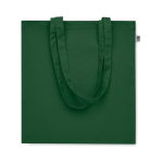 Öko-Baumwolltasche mit langen Henkeln und Bodenfalte, 220 g/m2