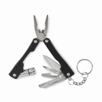 Klapptaschenmesser mit 10 Funktionen mit Taschenlampe im Etui farbe schwarz dritte Ansicht
