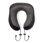 Reisekissen mit Nackenstütze mit verstellbarem Beutel für lange Reisen farbe schwarz erste Ansicht