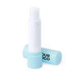 Veganer Lippenbalsam, LSF 10, in recyceltem ABS-Etui Ansicht mit Druckbereich