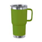 Doppelwandiger Edelstahlbecher mit starrem Griff, 600 ml farbe hellgrün erste Ansicht