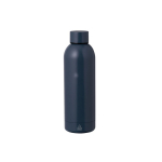 Flasche aus recyceltem Edelstahl in Metallic-Farben, 500 ml farbe marineblau erste Ansicht