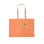Umweltfreundliche Einkaufstasche aus recycelter Baumwolle, 220 g/m² farbe orange erste Ansicht