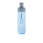 Flasche aus RPET mit abnehmbarem Deckel und Tragegriff, 600 ml farbe blau dritte Ansicht