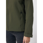 Herren Softshell-Jacke Casual Fit mit Logo bedrucken, Iqoniq, 300 g/m2 farbe khaki dritte Ansicht mit Modell