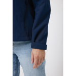 Herren Softshell-Jacke Casual Fit mit Logo bedrucken, Iqoniq, 300 g/m2 farbe marineblau vierte Ansicht mit Modell
