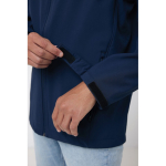 Herren Softshell-Jacke Casual Fit mit Logo bedrucken, Iqoniq, 300 g/m2 farbe marineblau fünfte Ansicht mit Modell