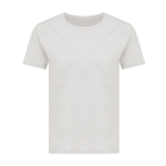 Damen-T-Shirt aus recycelter Baumwolle Slim Fit, Iqoniq, 160 g/m2 farbe hellgrau