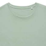 Damen-T-Shirt aus recycelter Baumwolle Slim Fit, Iqoniq, 160 g/m2 farbe olivgrün dritte Ansicht