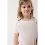 Kinder-T-Shirt aus recycelter Baumwolle in Casual Fit, 160 g/m², Iqoniq farbe hellrosa fünfte Ansicht mit Modell