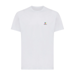 Sport-Shirt aus recycelter Polyester Casual Fit, Iqoniq, 150 g/m² farbe hellgrau Ansicht mit Logo