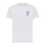 Sport-Shirt aus recycelter Polyester Casual Fit, Iqoniq, 150 g/m² farbe hellgrau Ansicht mit Druckbereich