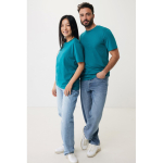Unisex Sweatshirt aus recycelter Baumwolle, Iqoniq, 160 g/m2 farbe pastelgrün Ansicht mit Modell